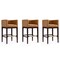 Manhattan Comfort Kingsley Barstool in Camel and Dark Walnut, PK3 3-BS012-CL - alternate 1